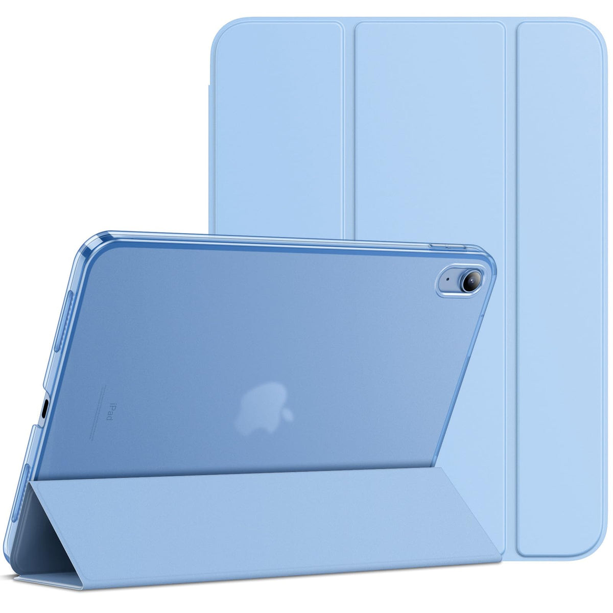 JETech Case for iPad (A16) 11th Generation 11 Inch 2025 / iPad 10th Generation 10.9 Inch 2022, Slim Smart Cover with Hard PC Translucent Back, Supports Touch ID, Auto Wake/Sleep (Navy Blue)