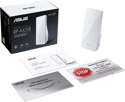 ASUS RT-AX1800S Dual Band WiFi 6 Extendable Router, Subscription-Free Network Security, Parental Control, Built-in VPN, AiMesh Compatible, Gaming & Streaming, Smart Home