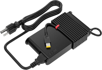 135W AC Charger Compatible with Lenovo ThinkPad X1 Extreme Gen 1 2 3 4 5 W540 W541 T440 T440S T440P T470P T540p T15p Ideapad Yoga Y50-70 Y50-80 Y50p Y50p-70 Y50c Laptop Power Supply Adapter