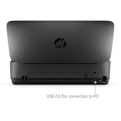 HP OfficeJet 250 Wireless Mobile Printer, Scanner, Copier - Black, Battery Included (CZ992A)