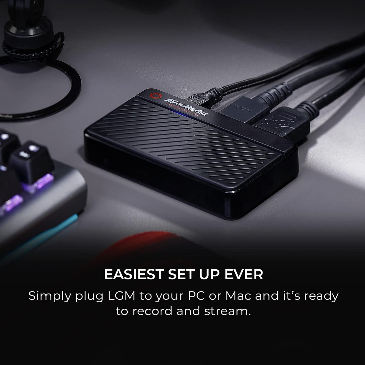 AVerMedia Live Gamer Mini, 1080p60 Capture Card with HDMI Pass-Thru, Plug & Play, for OBS, Xbox Series X/S, PS5, Switch, Win 11/macOS 12 (GC311)