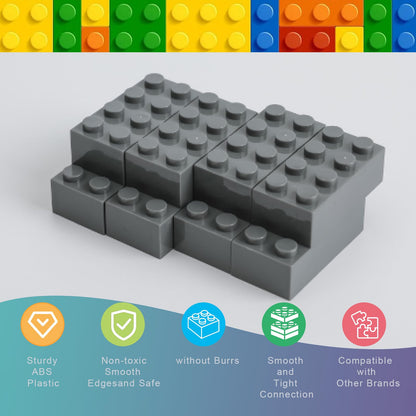 HUIZDQ 1500 Pieces Building Bricks, Classic Bulk Small Blocks, Classic Bricks Set Basic Building Blocks Compatible with All Major Brands