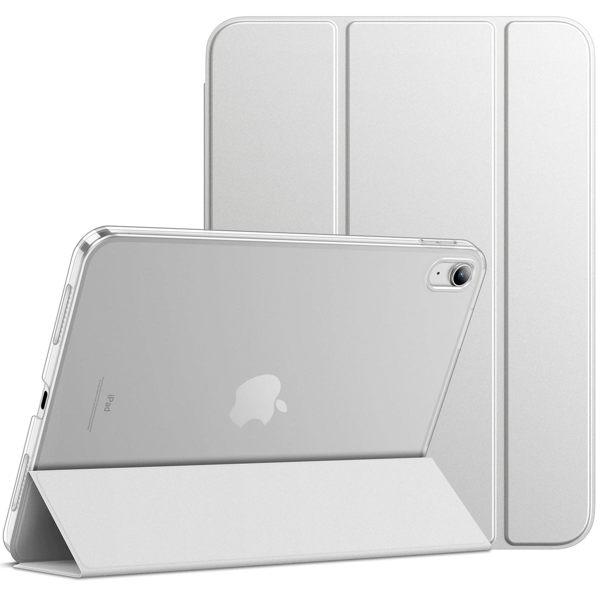 JETech Case for iPad (A16) 11th Generation 11 Inch 2025 / iPad 10th Generation 10.9 Inch 2022, Slim Smart Cover with Hard PC Translucent Back, Supports Touch ID, Auto Wake/Sleep (Navy Blue)