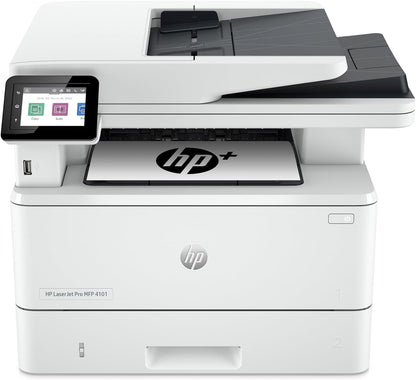 HP LaserJet Pro MFP 4101fdne Black & White Monochrome Printer with HP+ Smart Office Features and Fax
