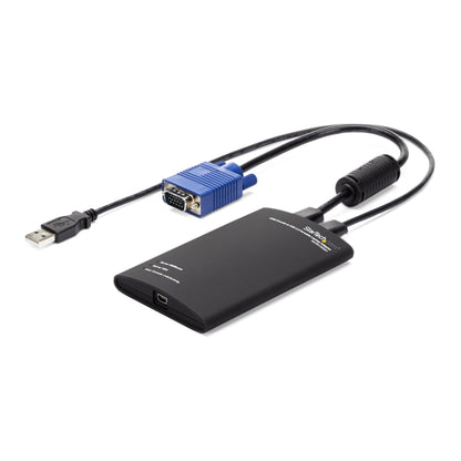 StarTech.com Portable Laptop Crash Cart Adapter, USB/VGA Analogue KVM Console, File Transfer & Video Capture, Windows/Linux/MacOS, TAA