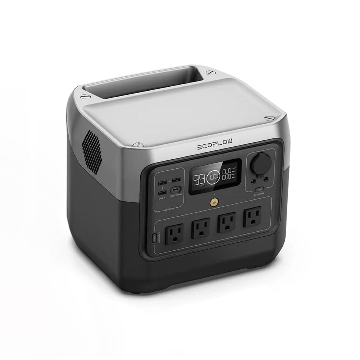 EF ECOFLOW Portable Power Station RIVER 2 Pro, 768Wh LiFePO4 Battery, 70 Min Fast Charging, 4X800W (X-Boost 1600W) AC Outlets, Solar Generator for Outdoor Camping/RVs/Home Use Black