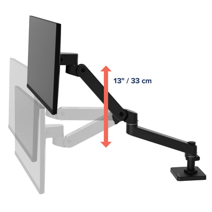 Ergotron – LX Monitor Arm, Single Monitor Desk Mount – fits Flat Curved Ultrawide Computer Monitors up to 34 Inches, 7 to 25 lbs, VESA 75x75mm or 100x100mm – Polished Aluminum