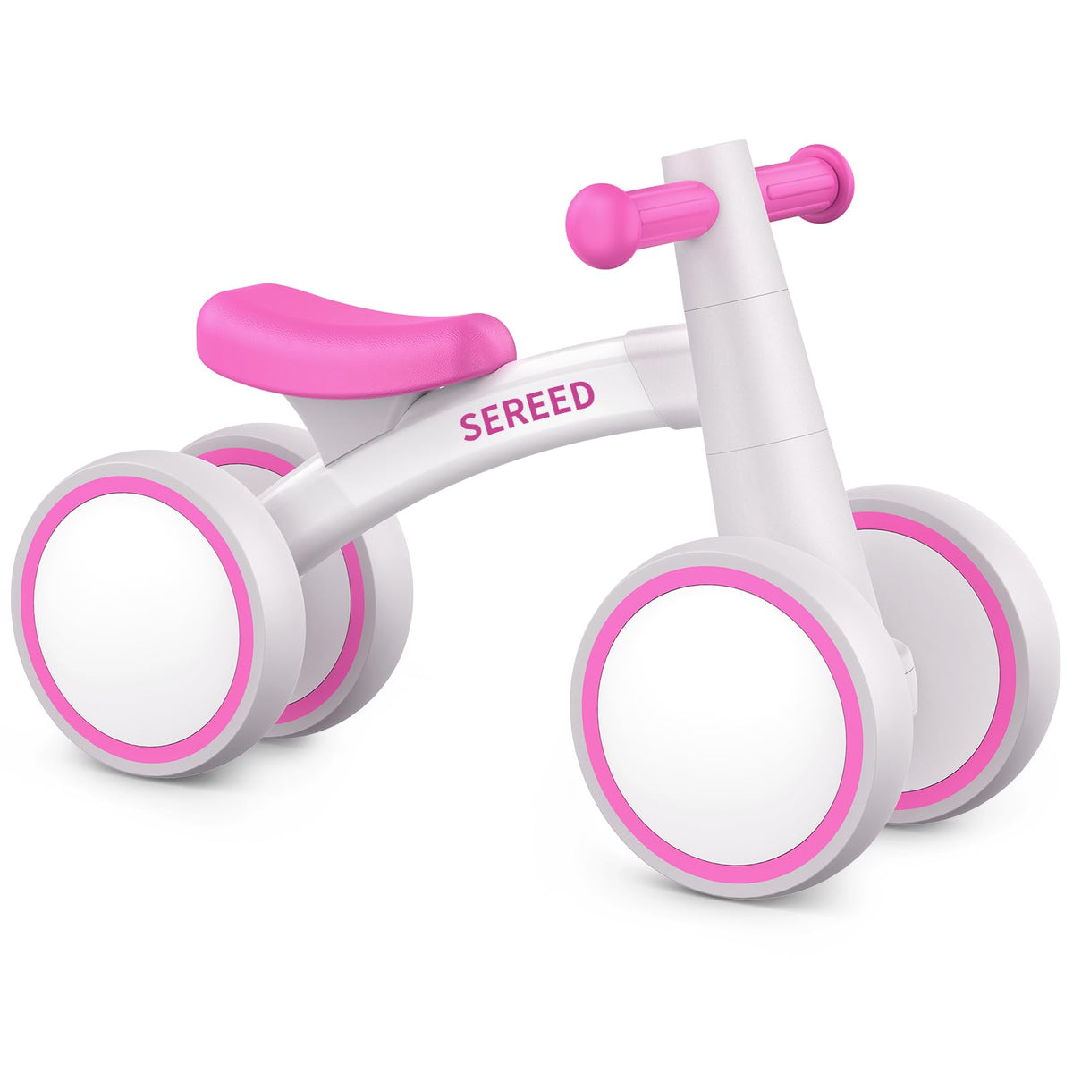 SEREED Baby Balance Bike for 1 Year Old Boys Girls 12-24 Month Toddler Balance Bike, 4 Wheels Toddler First Bike, First Birthday Gifts