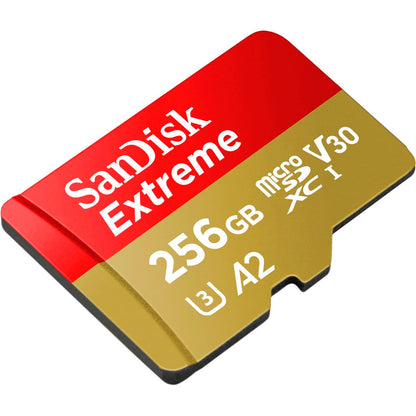 SANDISK 256GB Extreme microSD Card + Adapter, Up to 190MB/s Read Speeds
