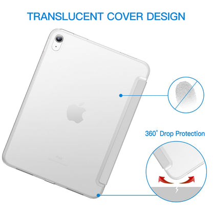 JETech Case for iPad (A16) 11th Generation 11 Inch 2025 / iPad 10th Generation 10.9 Inch 2022, Slim Smart Cover with Hard PC Translucent Back, Supports Touch ID, Auto Wake/Sleep (Navy Blue)