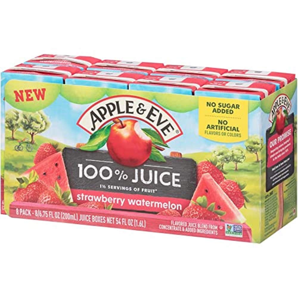 Apple & Eve 100% Juice Variety Pack, 6.75 Fl Oz, Pack of 32