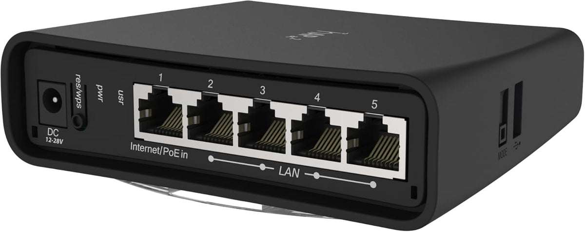 MikroTik hAP ac2 RBD52G-5HacD2HnD-TC Dual-Concurrent 2.4/5GHz Access Point, 802.11a/b/g/n/ac, 5 x Gigabit Ethernet ports