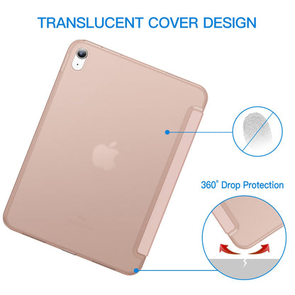 JETech Case for iPad (A16) 11th Generation 11 Inch 2025 / iPad 10th Generation 10.9 Inch 2022, Slim Smart Cover with Hard PC Translucent Back, Supports Touch ID, Auto Wake/Sleep (Navy Blue)