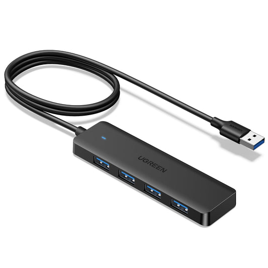 UGREEN USB 3.0 Hub, 4 Ports USB A Splitter Ultra-Slim USB Expander for Mouse, Keyboard, Flash Drive, U Disk, Printer Compatible with Laptop, Desktop PC, Xbox, PS5, and More