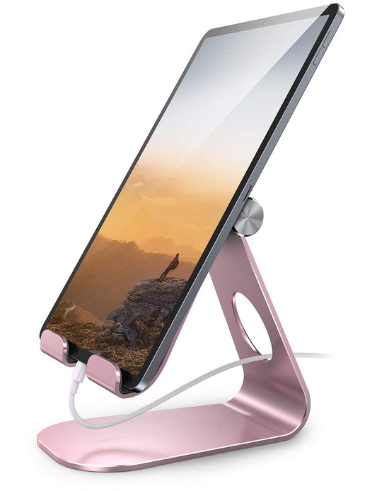 Lamicall S1 Tablet Stand, Adjustable Tablet Holder - Desktop Stand Dock Holder for 4-13" Tablet, iPad Pro 11, 9.7, 10.5, 12.9 Air Mini, Kindle, Tab, Switch, Viral Podcast Video Office Desk Accessories