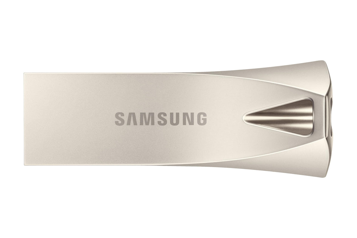 SAMSUNG BAR Plus 3.1 USB Flash Drive, 128GB, 400MB/s, Rugged Metal Casing, Storage Expansion for Photos, Videos, Music, Files, MUF-128BE4/AM, Titan Grey