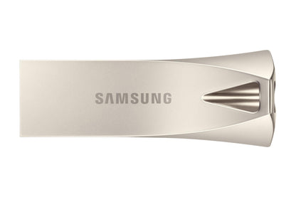 SAMSUNG BAR Plus 3.1 USB Flash Drive, 128GB, 400MB/s, Rugged Metal Casing, Storage Expansion for Photos, Videos, Music, Files, MUF-128BE4/AM, Titan Grey