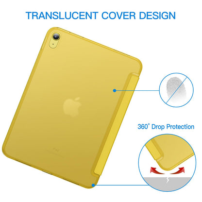 JETech Case for iPad (A16) 11th Generation 11 Inch 2025 / iPad 10th Generation 10.9 Inch 2022, Slim Smart Cover with Hard PC Translucent Back, Supports Touch ID, Auto Wake/Sleep (Navy Blue)