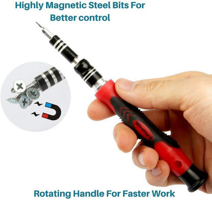 62 in 1 Precision Screwdriver Set Magnetic Repair Tool Kit with Triwing Y00 Torx T5 T6 Gifts for Men Electronics Laptop Macbook PC RC PS5 iPhone Jewelers XBOX Glasses