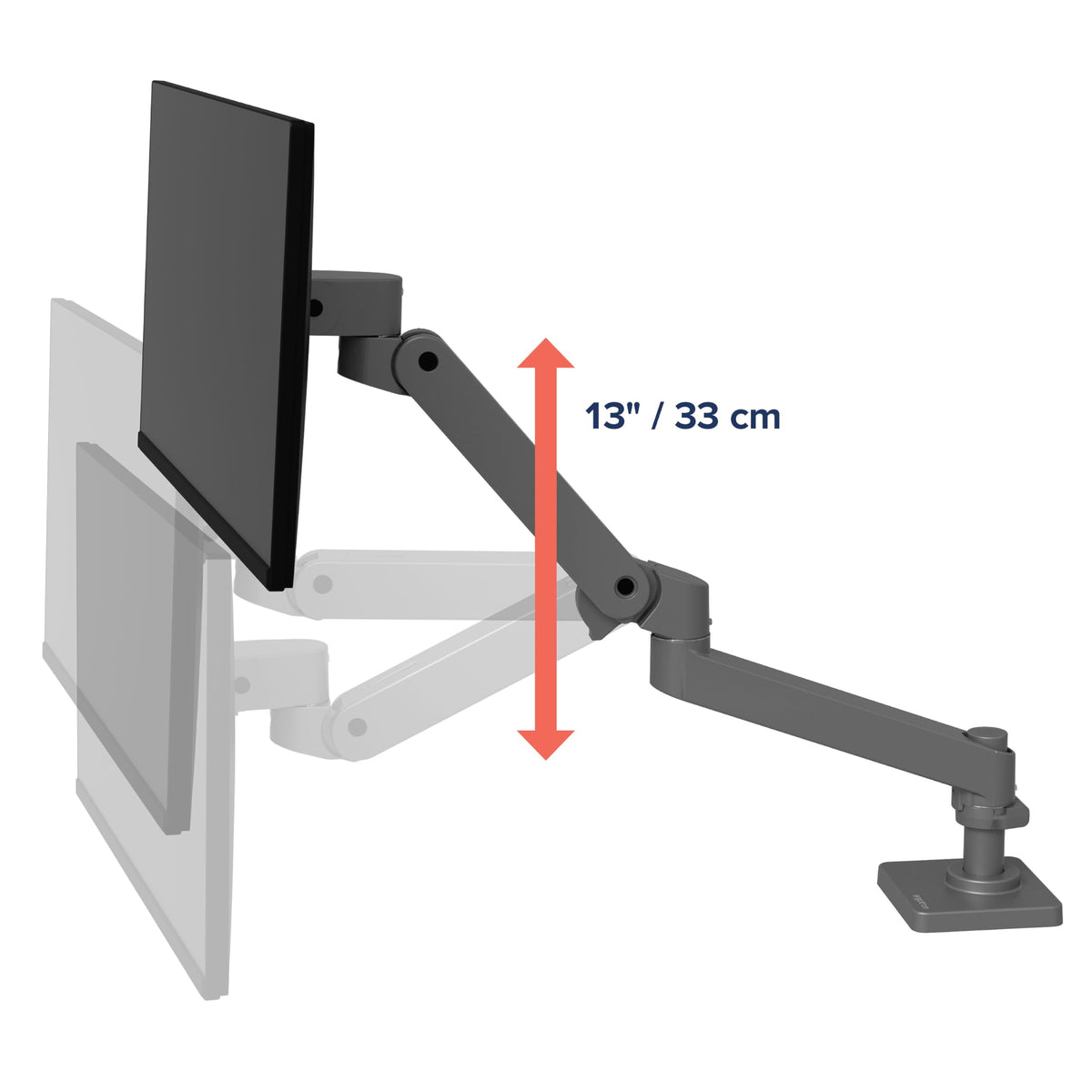 Ergotron – LX Monitor Arm, Single Monitor Desk Mount – fits Flat Curved Ultrawide Computer Monitors up to 34 Inches, 7 to 25 lbs, VESA 75x75mm or 100x100mm – Polished Aluminum
