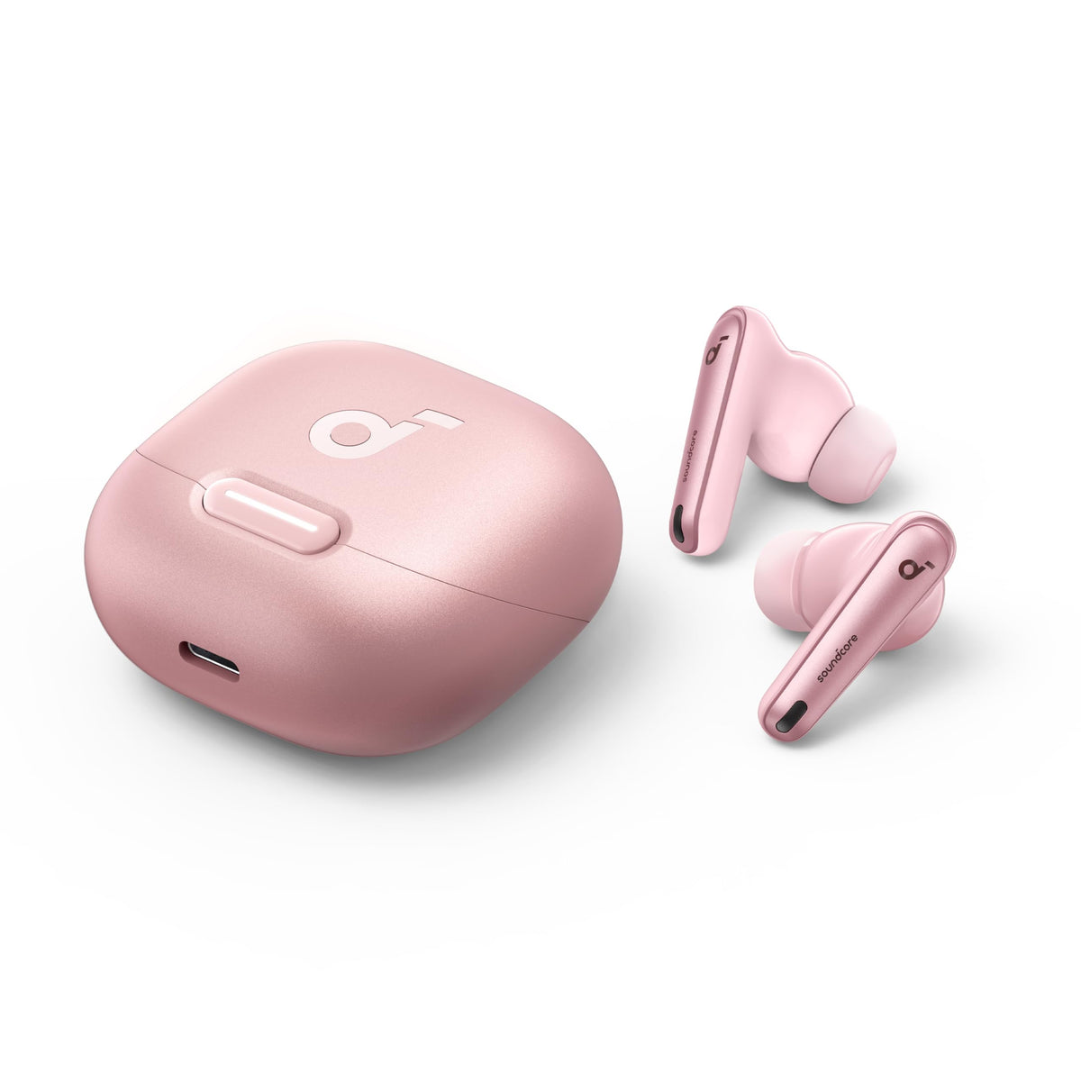 Soundcore by Anker Liberty 4 NC Wireless Earbuds, 98.5% Noise Reduction, Adaptive Noise Cancelling to Ears and Environment, Hi-Res Sound, 50H Battery, Wireless Charging, Bluetooth 5.3