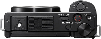 Sony Alpha ZV-E10 - APS-C Interchangeable Lens Mirrorless Vlog Camera Kit - Black