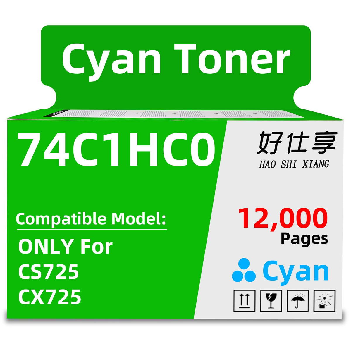 74C0W00 Waste Toner Bottle Compatible for Lexmark CS720 CS725 CX725 CS727 CS728 CX727 Laser Printer(74C0W00 Waste Toner Bottle 90000Pages 1Pack)