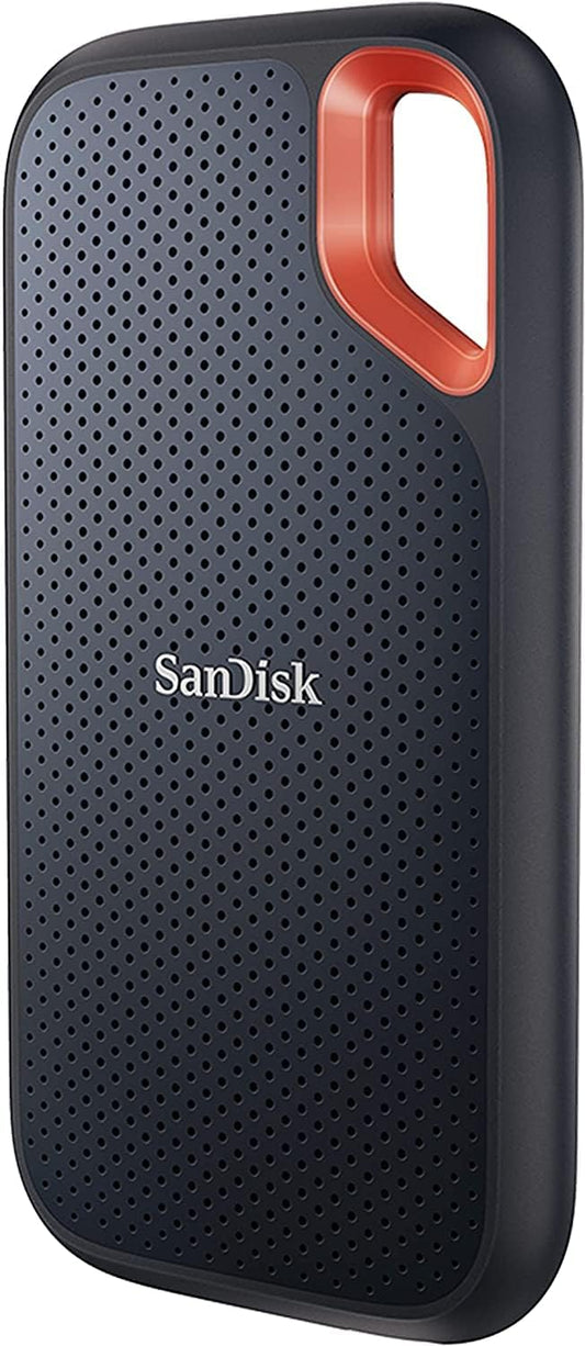 Sandisk 2TB Extreme Portable SSD, Up to 1050MB/s, USB-C, USB 3.2 Gen 2, IP65 Water and Dust Resistance, Updated Firmware, External Solid State Drive, SDSSDE61-2T00-G25