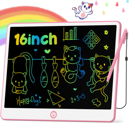 Hockvill LCD Writing Tablet for Kids 8.8 Inch, Toys for Girls Boys Drawing Pad for 3 4 5 6 7 Year Old Kids Toys, Children Christmas Birthday Gift for Kids Toddler Doodle Board Travel Essentials
