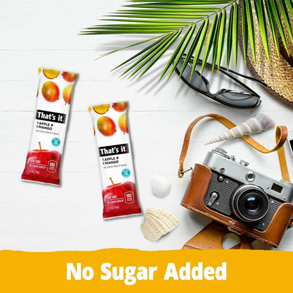 That’s it. Fruit Bars Variety Pack (20 Pack) | 100% Natural Fruit Snacks, Gluten-Free, Vegan & Low Carb | Healthy Snack Bars – Strawberry, Mango, Blueberry, Cherry & Fig