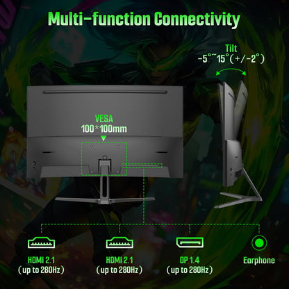 SANSUI 34-Inch Curved Gaming Monitor UWQHD 3440 x 1440P Up to 200Hz 165Hz Curved 1500R - PIP/PBP, OD 1ms, HDR, 300nits, sRGB 130%, DCI-P3 97%,AI Crosshair,HDMI2.1x2,DP1.4(Cable Included)