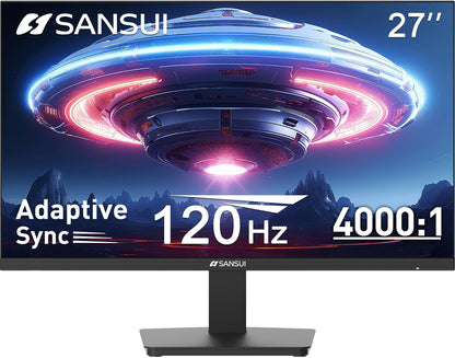 SANSUI 34-Inch Curved Gaming Monitor UWQHD 3440 x 1440P Up to 200Hz 165Hz Curved 1500R - PIP/PBP, OD 1ms, HDR, 300nits, sRGB 130%, DCI-P3 97%,AI Crosshair,HDMI2.1x2,DP1.4(Cable Included)