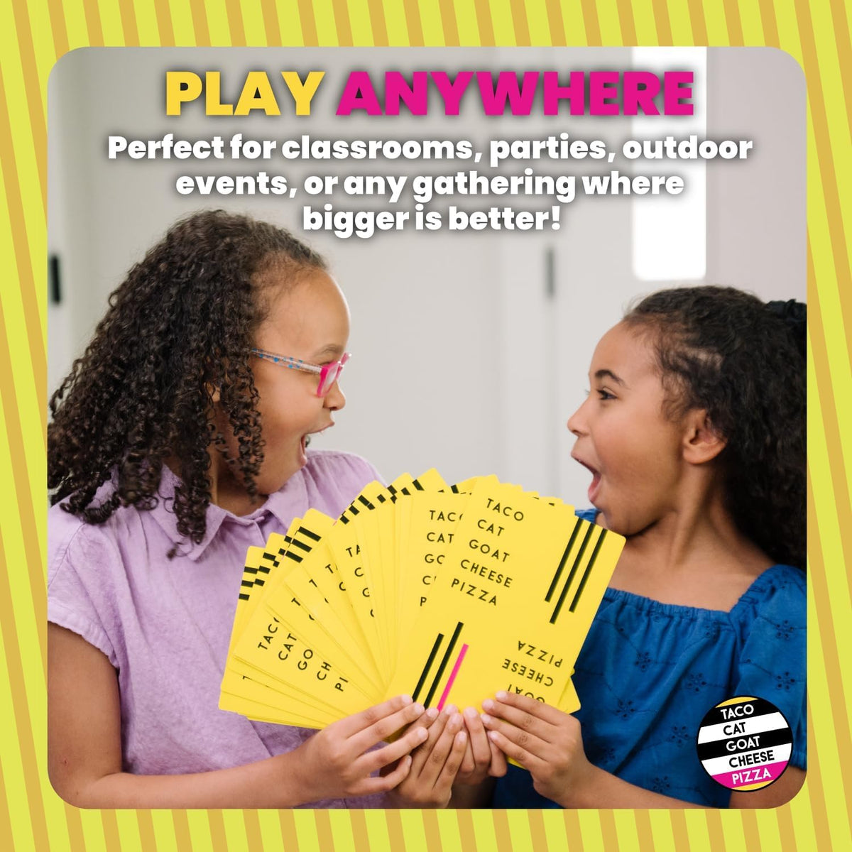 Taco Cat Goat Cheese Pizza Wildly Entertaining Card Game for Family and Group Game Night | Easy to Learn and Play with 10-15 Minute Rounds | Fun for Kids, Teens, Adults, and Families | 2-8 Players