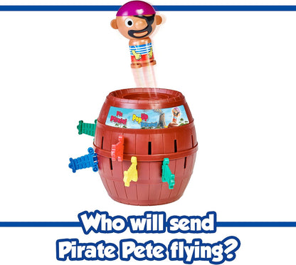 TOMY Pop Up Pirate Board Game - Family and Preschool Kids Games for Family Game Night - Winter Break Activities- Girls and Boys Games - 2-4 Players - Ages 4 Years and Up