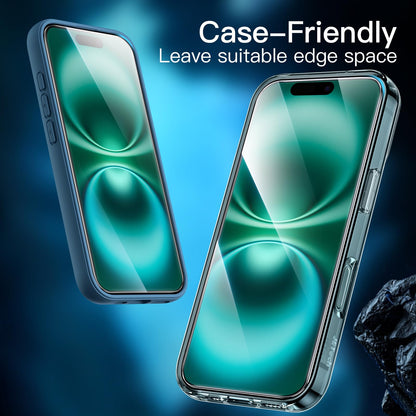 JETech Screen Protector for iPhone 15 6.1-Inch, Bubble Free, Tempered Glass Film with Easy Installation Tool, Case-Friendly, HD Clear, 2-Pack