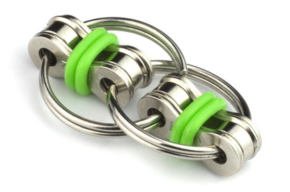 Tom's Fidgets Original Flippy Chain Fidget Toy - Perfect for ADHD, Anxiety, and Autism - Bike Chain Fidget Stress Reducer for Adults and Kids (Single Blue)