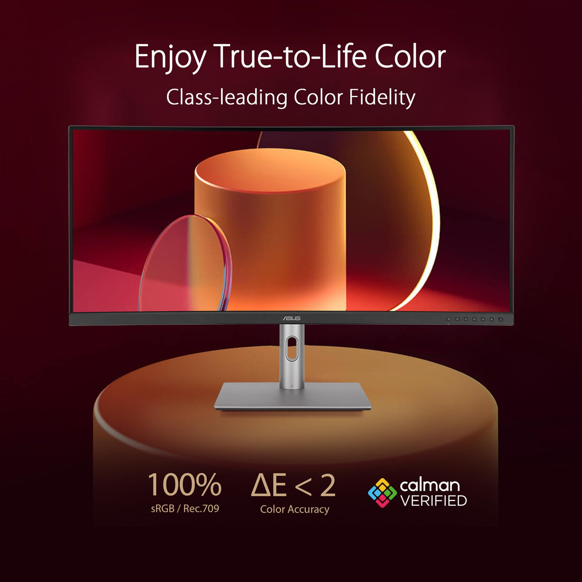 ASUS ProArt Display PA278QV 27” WQHD (2560 x 1440) Monitor, 100% sRGB/Rec. 709 ΔE < 2, IPS, DisplayPort HDMI DVI-D Mini DP, Calman Verified, Eye Care, Anti-Glare, Tilt Pivot Swivel Height Adjustable