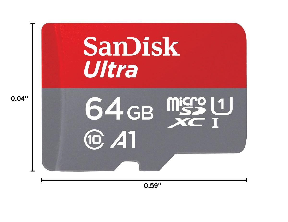 SANDISK 256GB Ultra microSD Card + Adapter, Up to 150MB/s Read Speeds