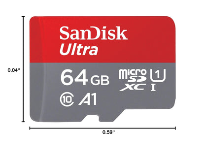 SANDISK 256GB Ultra microSD Card + Adapter, Up to 150MB/s Read Speeds