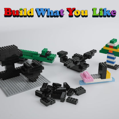 HUIZDQ 1500 Pieces Building Bricks, Classic Bulk Small Blocks, Classic Bricks Set Basic Building Blocks Compatible with All Major Brands
