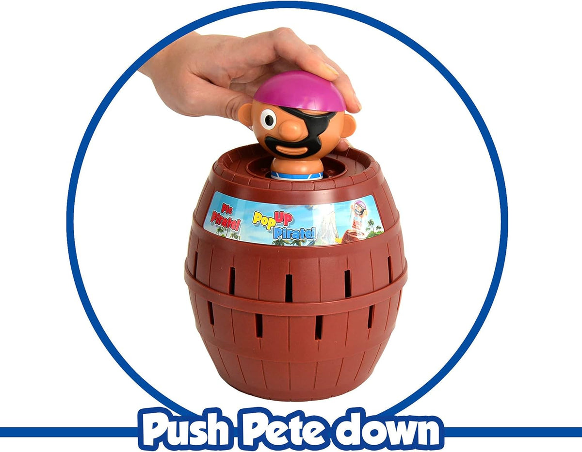 TOMY Pop Up Pirate Board Game - Family and Preschool Kids Games for Family Game Night - Winter Break Activities- Girls and Boys Games - 2-4 Players - Ages 4 Years and Up