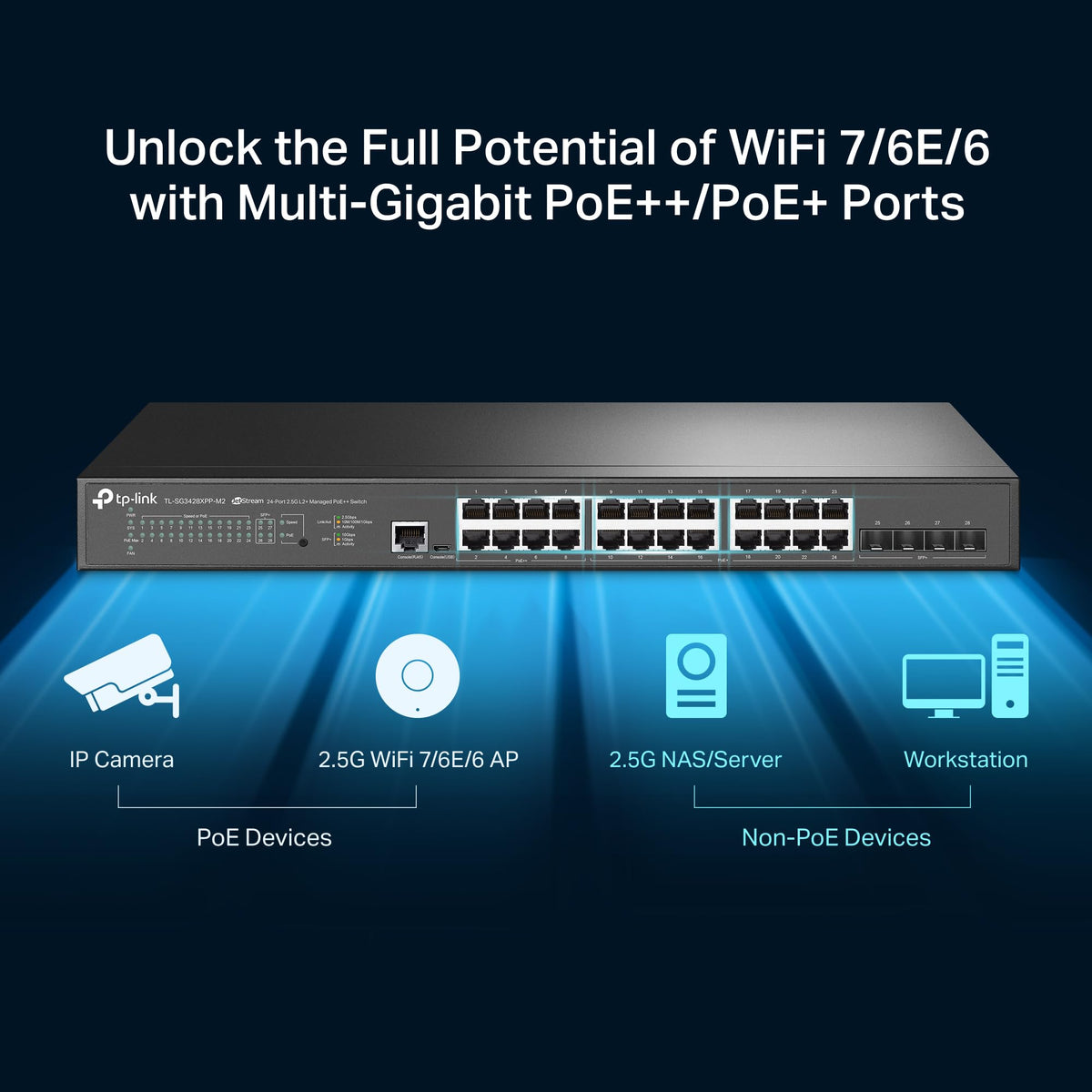 TP-Link TL-SG108S-M2 | 8-Port Multi-Gigabit 2.5G Ethernet Switch | Unmanaged Network Switch | Ethernet Splitter | Plug & Play | Desktop/Wall Mount | Silent Operation