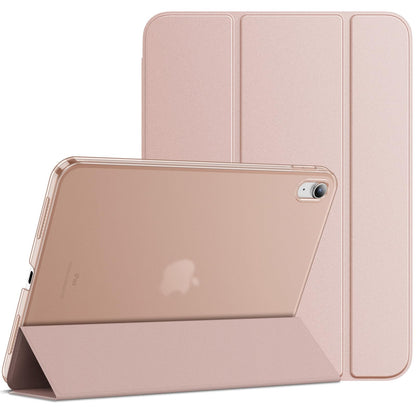 JETech Case for iPad (A16) 11th Generation 11 Inch 2025 / iPad 10th Generation 10.9 Inch 2022, Slim Smart Cover with Hard PC Translucent Back, Supports Touch ID, Auto Wake/Sleep (Navy Blue)