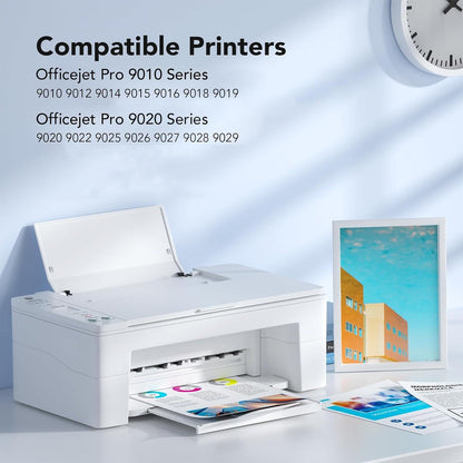 962XL Ink Cartridges Combo Pack Compatible Replacement for HP 962XL 962 Ink Cartridges to Use with HP OfficeJet Pro 9010 9012 9014 9015 9016 9018 9020 9022 9025 Printer (1BK/1C/1M/1Y, 4 Pack)