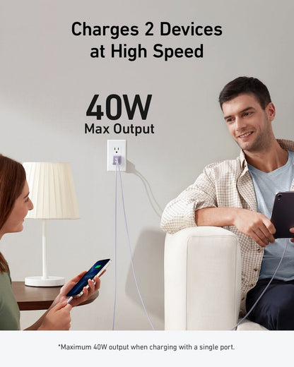 Anker USB C Charger 40W, 521 Charger (Nano Pro), PIQ 3.0 Durable Compact Fast Charger (Not Foldable) for iPhone 14/14 Plus/14 Pro/14 Pro Max/13, Galaxy, Pixel 4/3, iPad/iPad mini (Cable Not Included)