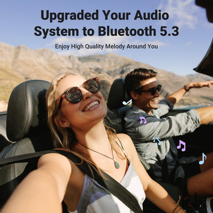UGREEN Aux to Bluetooth 6.0 Adapter 3.5mm Bluetooth Receiver for Car USB 2.0 to 3.5mm Jack Kit with Built-in Microphone Aux Input for Hands-Free Calls Compatible with Car Speaker and Home Audio