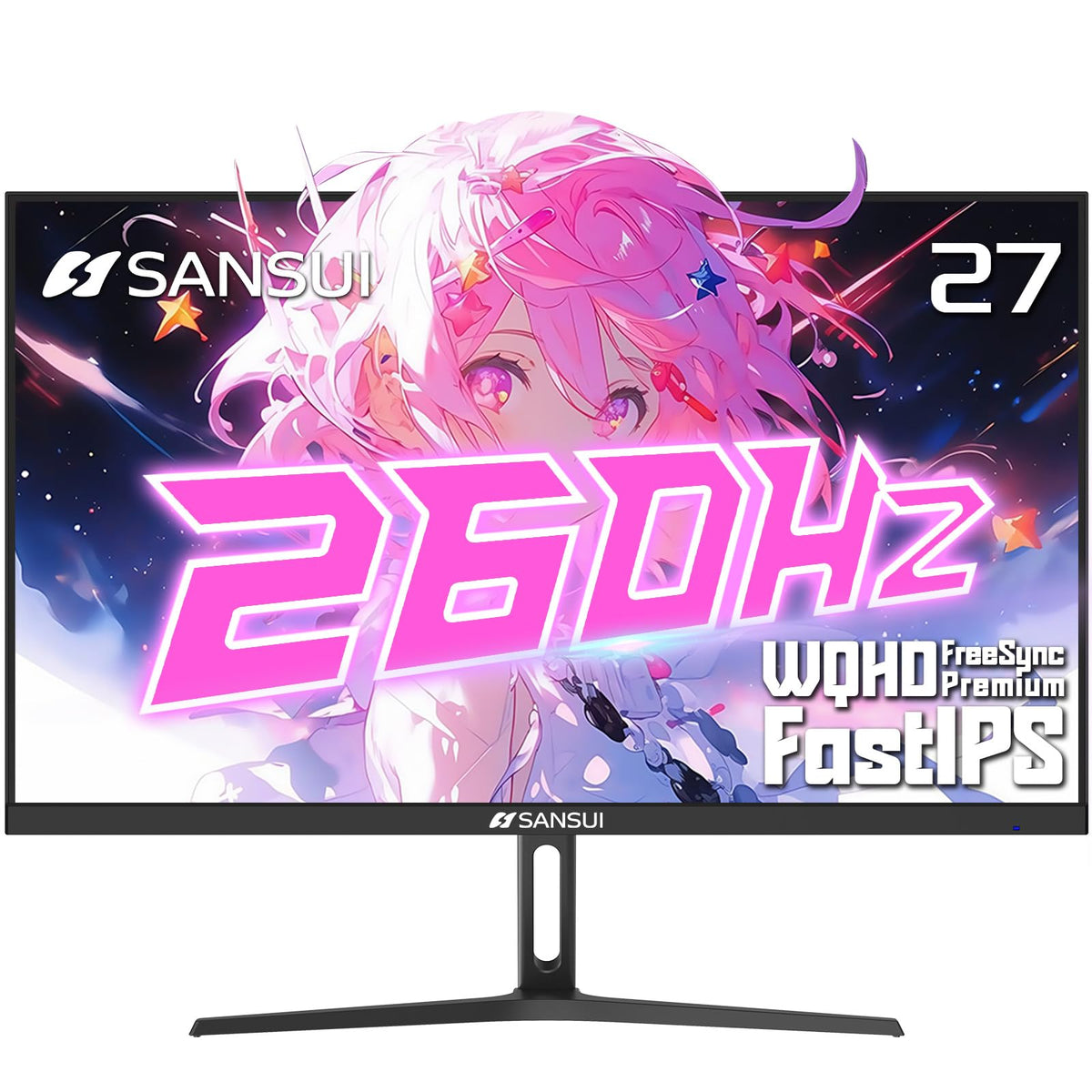 SANSUI 34-Inch Curved Gaming Monitor UWQHD 3440 x 1440P Up to 200Hz 165Hz Curved 1500R - PIP/PBP, OD 1ms, HDR, 300nits, sRGB 130%, DCI-P3 97%,AI Crosshair,HDMI2.1x2,DP1.4(Cable Included)