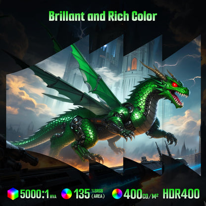 SANSUI 34-Inch Curved Gaming Monitor UWQHD 3440 x 1440P Up to 200Hz 165Hz Curved 1500R - PIP/PBP, OD 1ms, HDR, 300nits, sRGB 130%, DCI-P3 97%,AI Crosshair,HDMI2.1x2,DP1.4(Cable Included)
