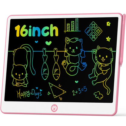 Hockvill LCD Writing Tablet for Kids 8.8 Inch, Toys for Girls Boys Drawing Pad for 3 4 5 6 7 Year Old Kids Toys, Children Christmas Birthday Gift for Kids Toddler Doodle Board Travel Essentials