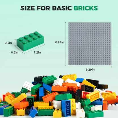 HUIZDQ 1500 Pieces Building Bricks, Classic Bulk Small Blocks, Classic Bricks Set Basic Building Blocks Compatible with All Major Brands
